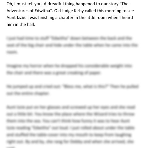 What Katy Did (Katy Speaking)