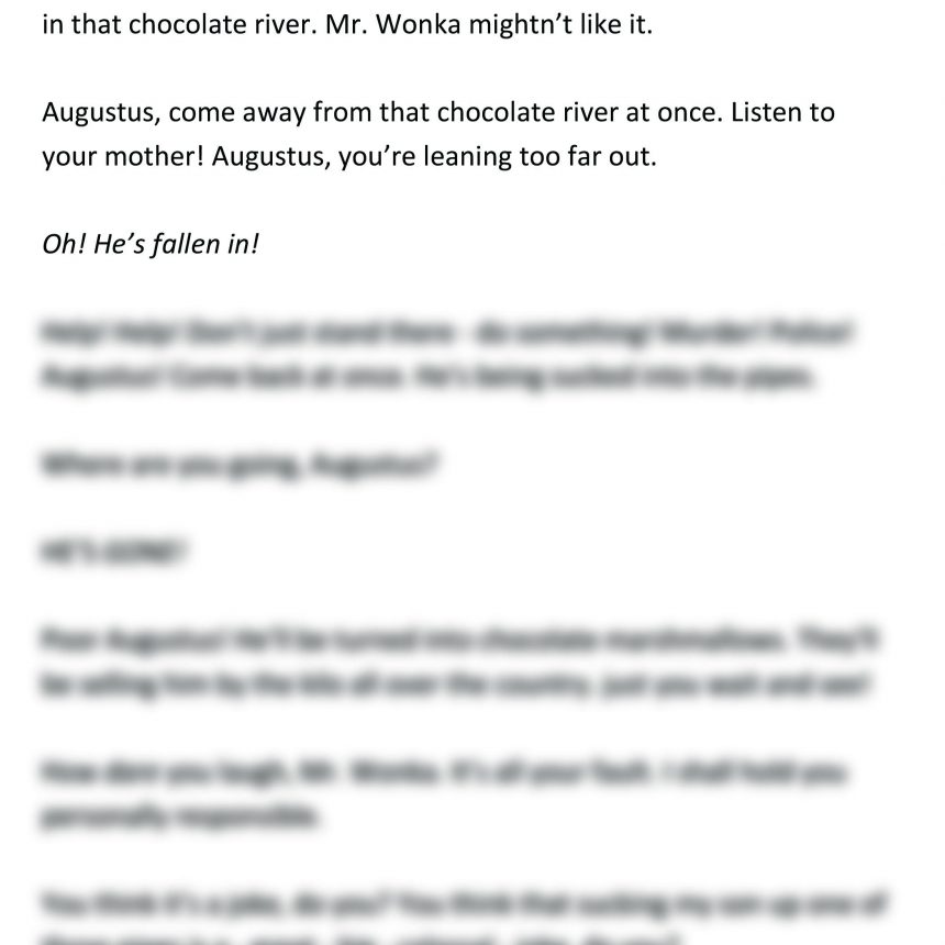 Willy Wonka (Mrs. Gloop Speaking)
