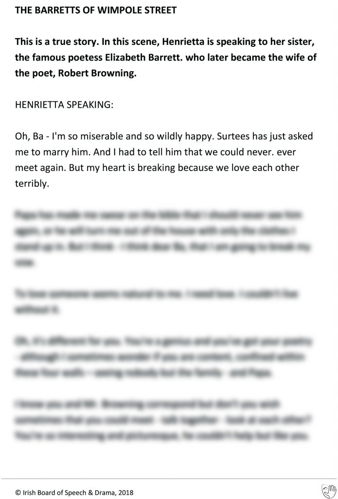The Barretts of Wimpole (Henrietta Speaking)