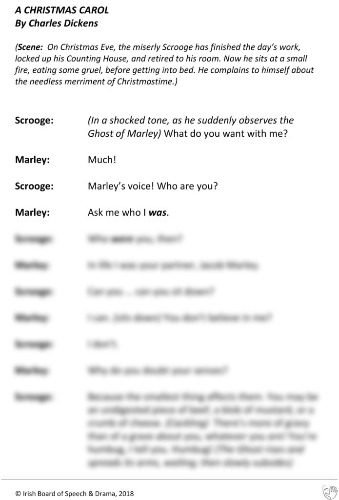 A Christmas Carol (Scrooge and Marley Speaking)