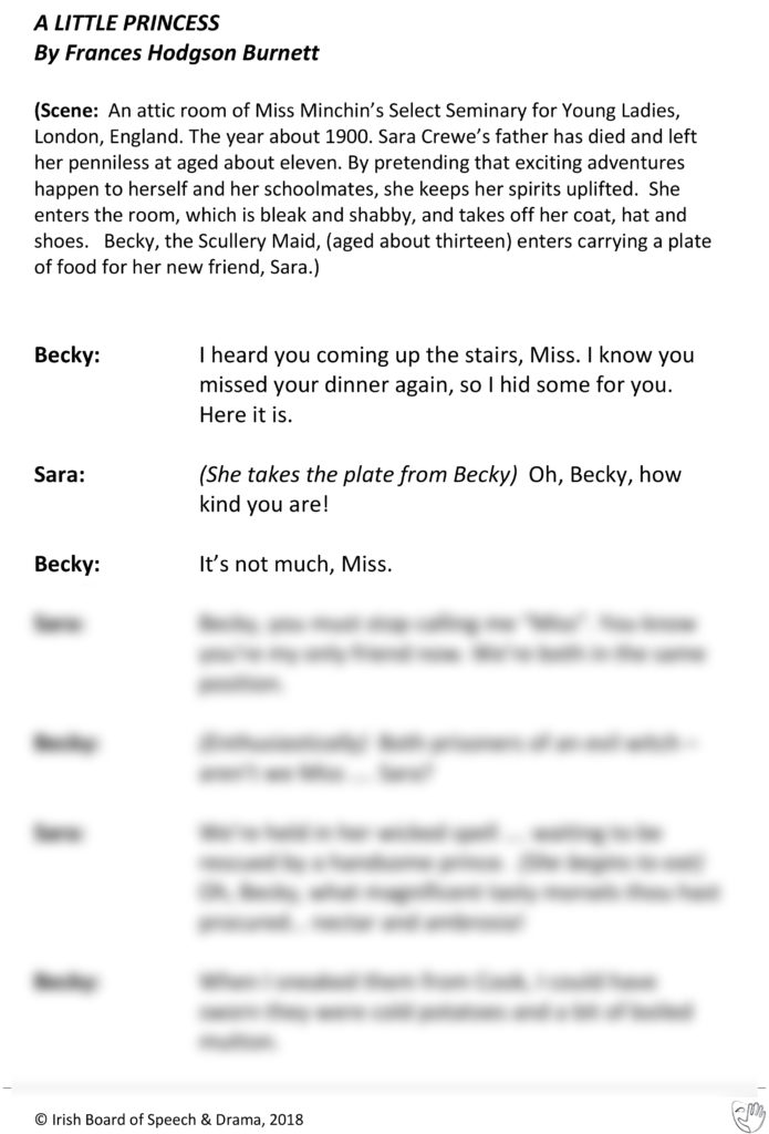 A Little Princess (Becky and Sara Speaking)
