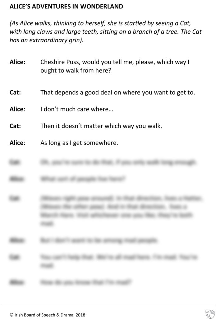 Alice's Adventures In Wonderland (Alice and Cat Speaking)