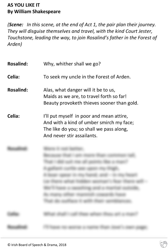 As You Like It (Rosalind and Celia Speaking)