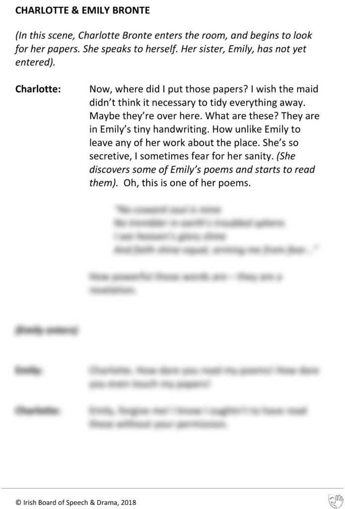 Charlotte & Emily Bronte (Charlotte and Emily Speaking)