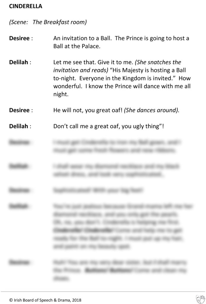 Cinderella (Desiree and Delilah Speaking)