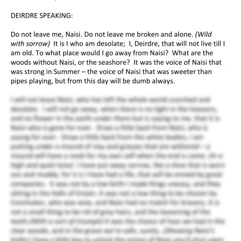 Deirdre Of The Sorrows (Deirdre Speaking)