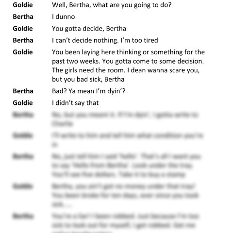 Hello From Bertha (Goldie and Bertha Speaking)