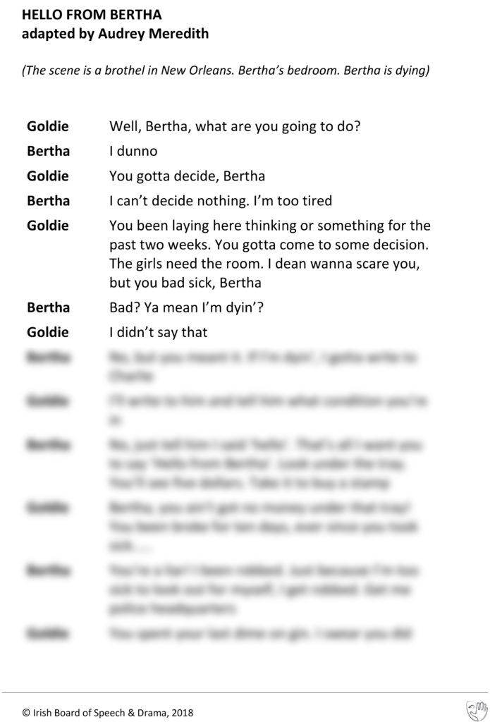 Hello From Bertha (Goldie and Bertha Speaking)