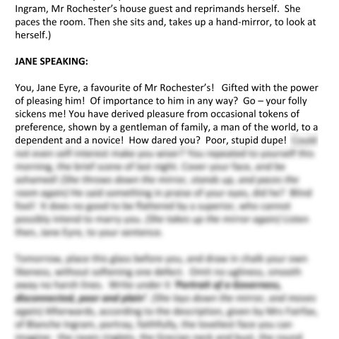 Jane Eyre (Jane Speaking)