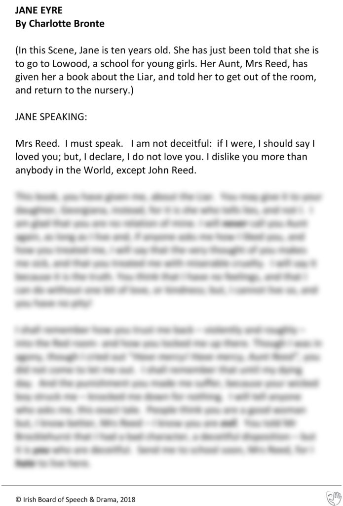 Jane Eyre (Jane Speaking)