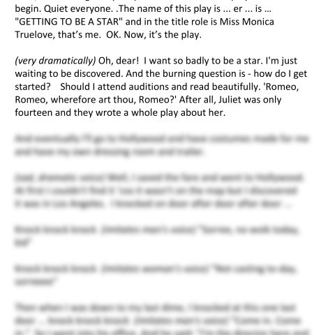 Monica, The Movie Star (Monica Speaking)