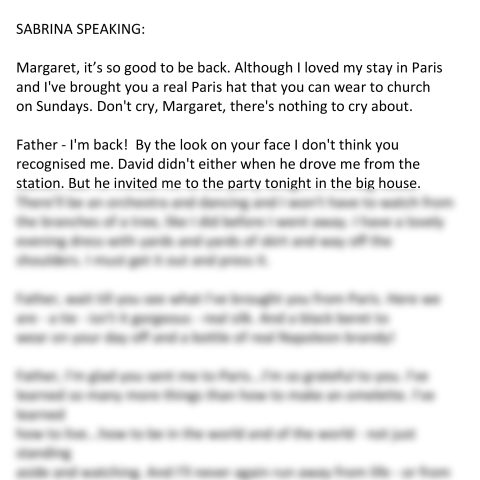 Sabrina Fair (Sabrina Speaking)
