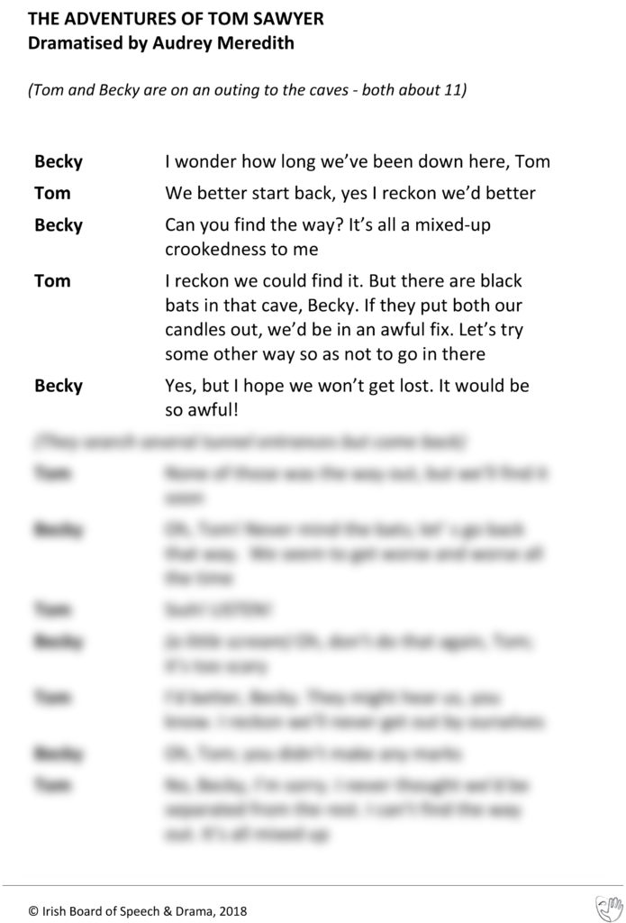 The Adventures Of Tom Sawyer (Becky and Tom Speaking)