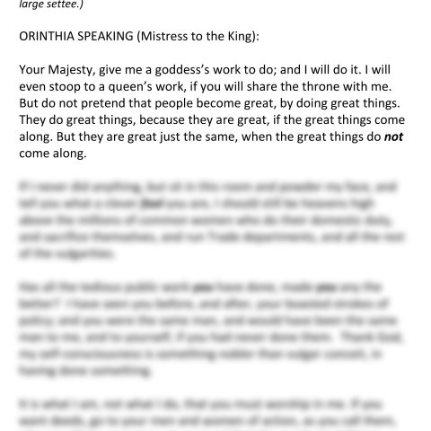 The Apple Cart (Orinthia Speaking)