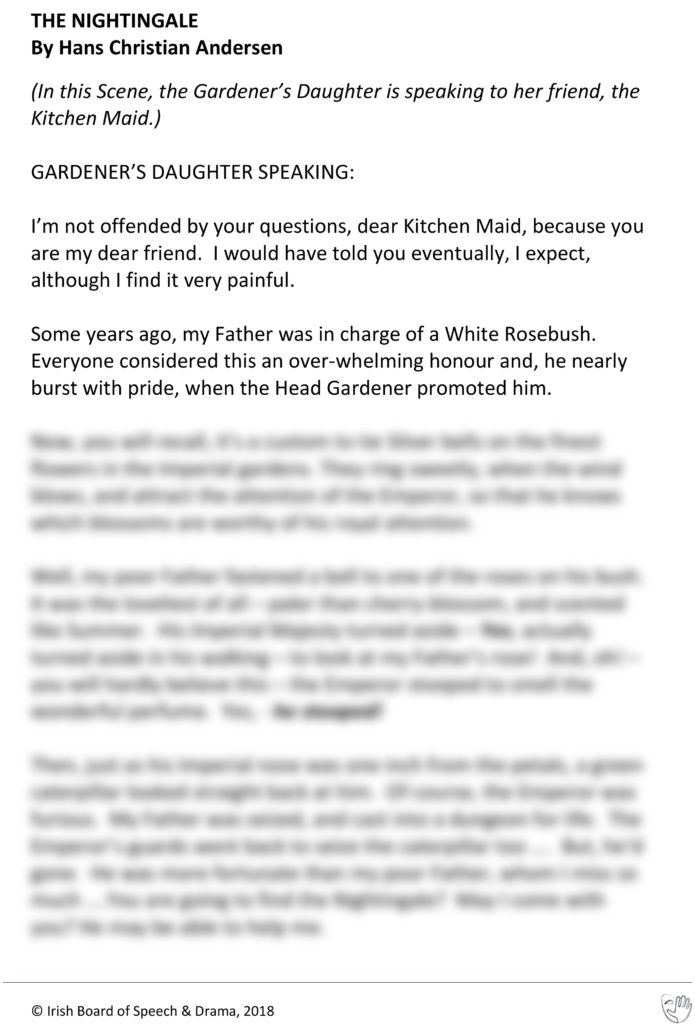 The Nightingale (Gardener's Daughter Speaking)