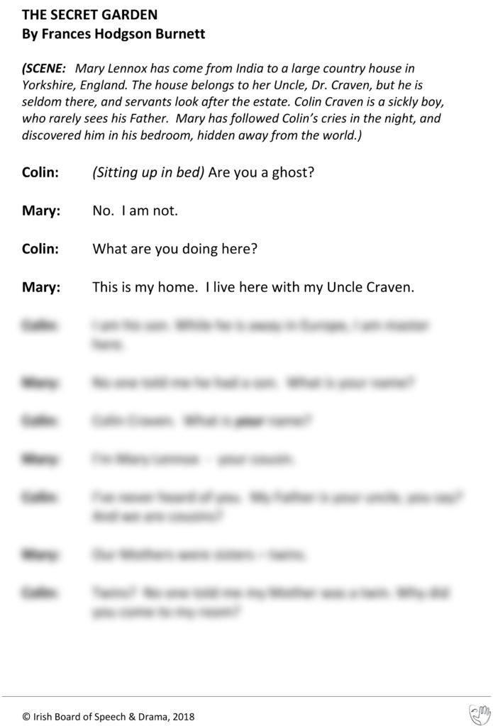 The Secret Garden (Colin and Mary Speaking)