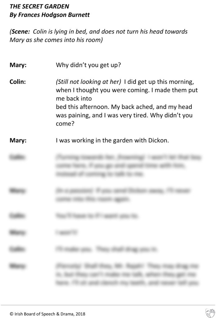 The Secret Garden (Mary and Colin Speaking)