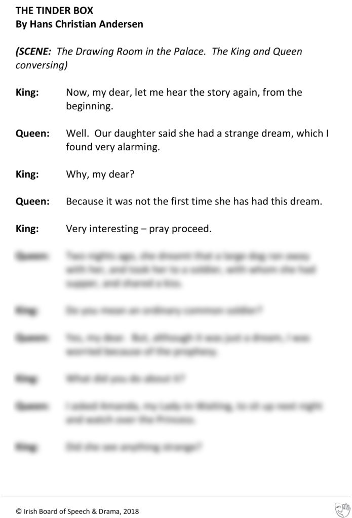 The Tinder Box (King and Queen Speaking)